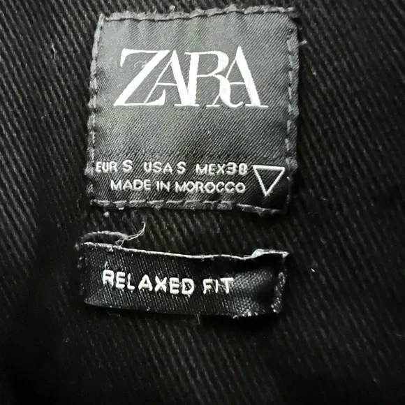 ZARA MAN RELAXED FIT DENIM JACKET EOTH BACK ART DETAIL. SIZE S - Picture 4 of 5